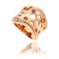 18ct Rose Gold Vermeil Semi-Precious Gemstone Statement Ring