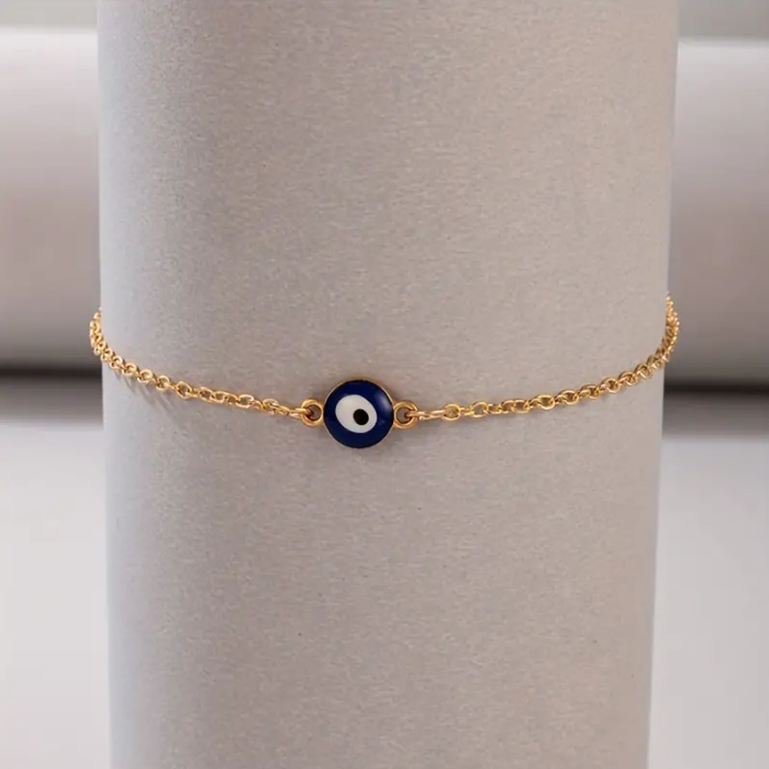 Gold Evil Eye Anklet Bracelet