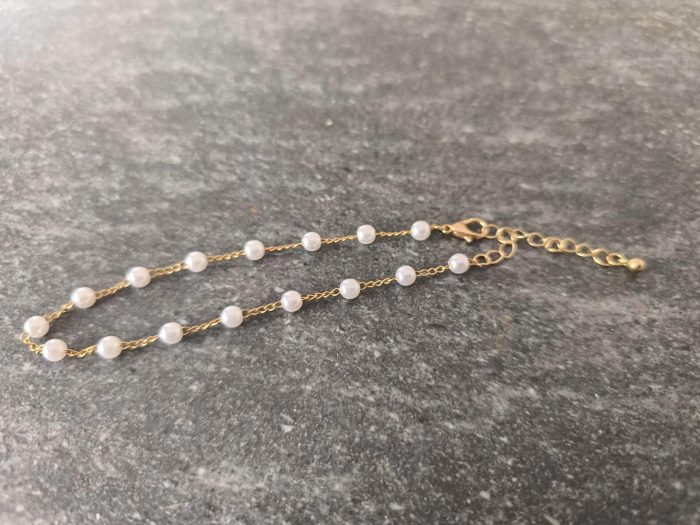 Gold Pearl Anklet